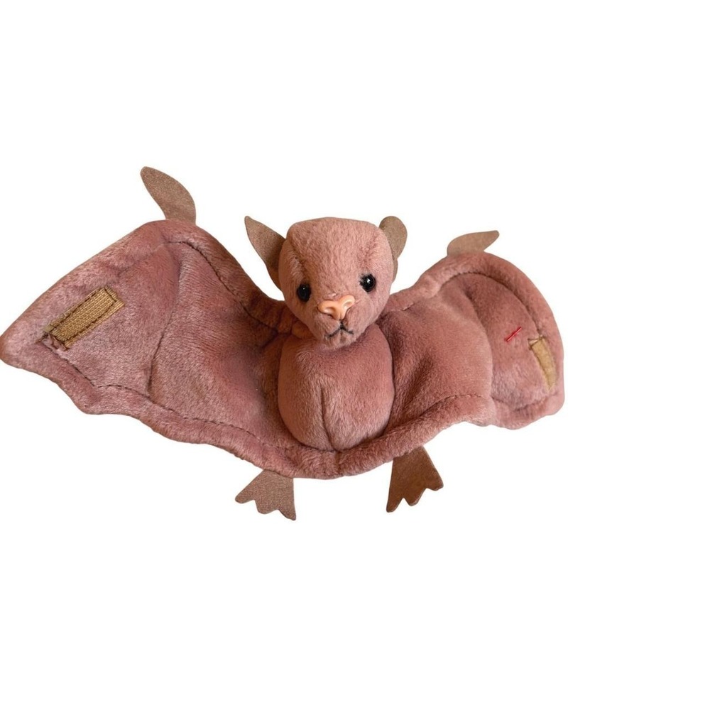 Ty Beanie Baby Batty the Bat Brown Plush Velcro Wings DO NOT BUY‎